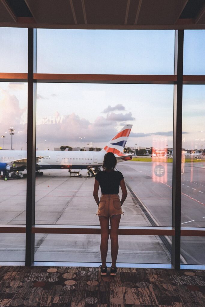 woman in the airport