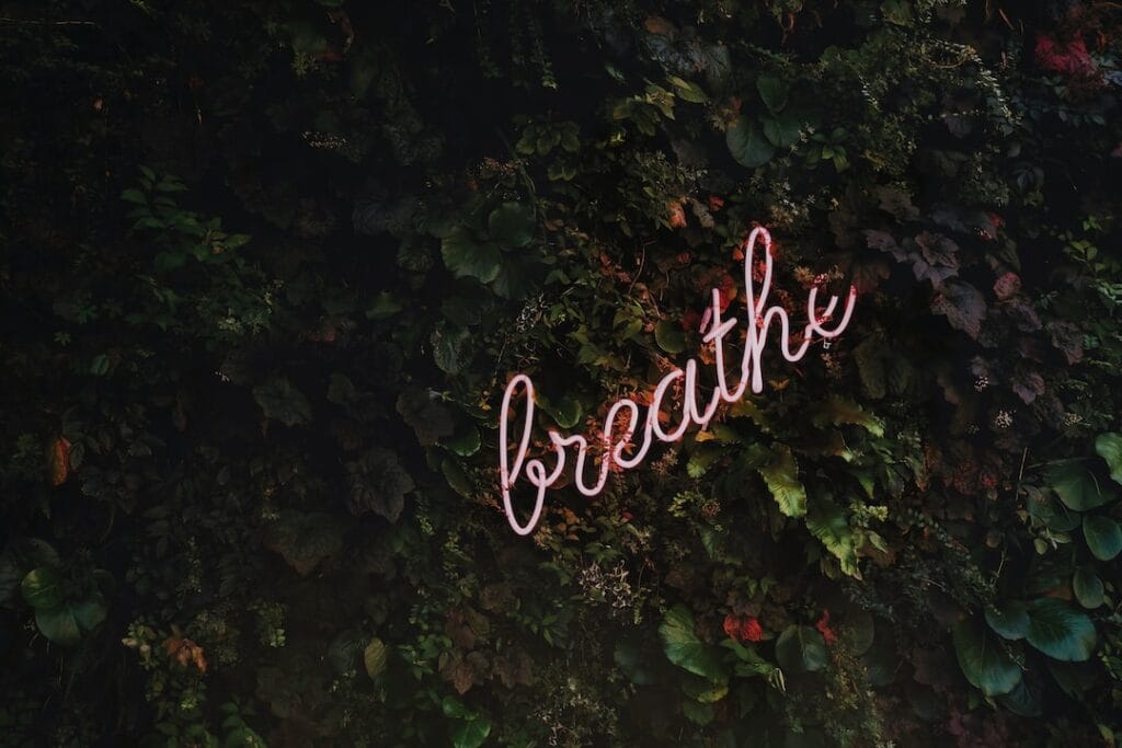 breathe in a light